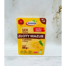 Сир нарізка Злотий Мазур Zloty Mazur  400 гр