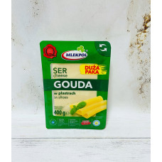 Сир нарізка Гауда Mlekpol gouda 400 гр