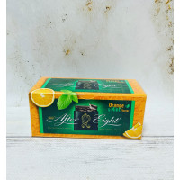 Цукерки шоколадні After Eight Orange в чорному шоколаді з м'ятною начинкою зі смаком апельсина 200 г